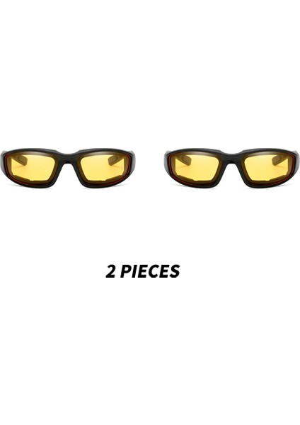 Sarı Sarı Lensler Açık Hava Spor Bisiklet Gözlüğü Anti-Parlama Motokros Gözlüğü Göz Koruma Bisiklet Aksesuarları (Yurt Dışından)