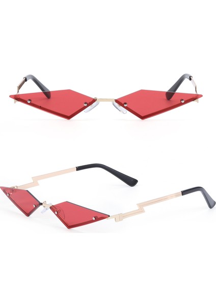 No.5 2020 Trend Geniş Yan Parti Sokak Giyim Ateş Dalga Alev Çerçevesiz (Yurt Dışından)