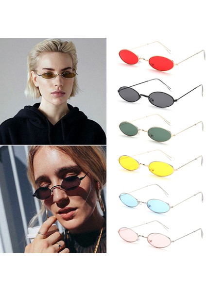 Altıngri Küçük Çerçeveli Oval Siyah Kırmızı Metal Renk Lar Moda Tasarımı Leri (Yurt Dışından) modelleri