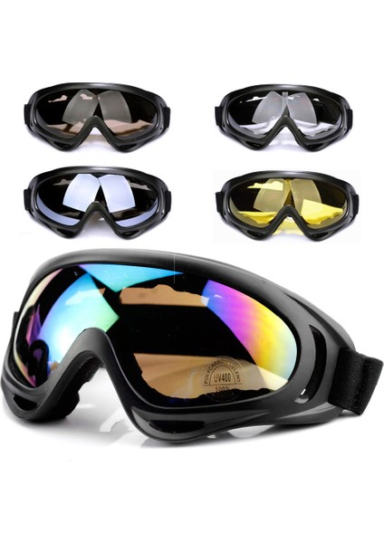 Siyah Stil Motosiklet Gözlüğü Anti Parlama Motocross Spor Kayak Gözlüğü Rüzgar Geçirmez Uv Koruyucu Ekipmanlar Aksesuarlar Tslm2 (Yurt Dışından) modelleri