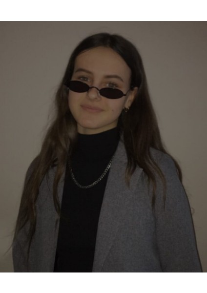 Siyah Gri Stil 1 Adet Retro Küçük Oval Lar Vintage Siyah Kırmızı Metal Renk Güneş Leri Moda Tasarımı Ler (Yurt Dışından) fırsatları
