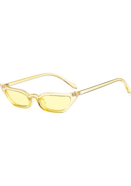 No.3 Anti Uv Kedi Gözü Moda Güneş Kremi Kişilik Keskin Açılı Motosiklet Gözlüğü (Yurt Dışından)