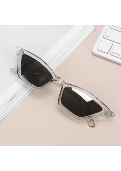 No.6 1 Adet Vintage Kedi Gözü Moda Küçük Çerçeve UV400 Sokak Leri Lüks Trend Ler (Yurt Dışından)