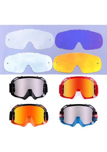 Krom Fox Dağ Bisikleti Mx Atv Off-Road Yarışı Için Şeffaf Altın Mavi Krom Lens Gölge Ekran (Yurt Dışından) modelleri