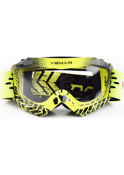 Sarı Stil Vemar Motosiklet Gözlüğü Rüzgar Geçirmez Motokros Çocuklar Kayak Gözlüğü Moto Mx Motosiklet Kir Bisikleti Leri Çocuklar (Yurt Dışından)