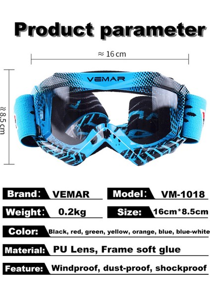 Sarı Stil Vemar Motosiklet Gözlüğü Rüzgar Geçirmez Motokros Çocuklar Kayak Gözlüğü Moto Mx Motosiklet Kir Bisikleti Leri Çocuklar (Yurt Dışından) modelleri