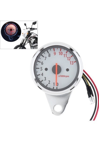 Evrensel Rpm Scooter Motosiklet Analog Tachometer 12V Motosiklet Enstrümanı Scooter Hız Araba (Yurt Dışından)