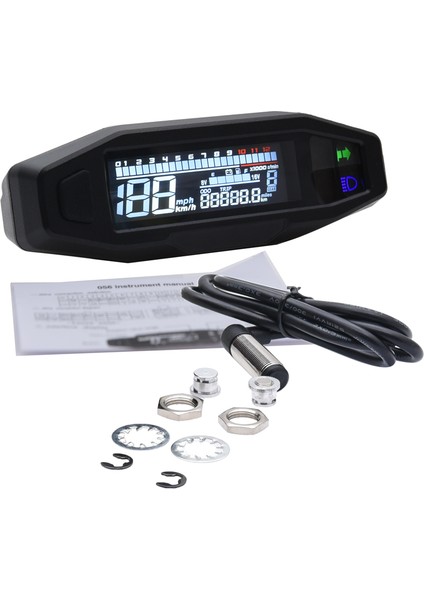 Sensör Evrensel Rpm Motosiklet Gösterge Hızölçer LCD Dijital Gösterge Elektrikli Enjeksiyon Karbüratör Enstrümanı Rus KR200 (Yurt Dışından) fiyatları