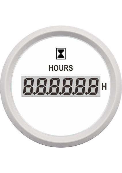 Ww 0-99999,9 Deniz Tekne Otomobil Yat Araba Dijital Saat Göstergeli LCD Ekran Saat Sayacı .9h Su Geçirmez Saat Ölçer (Yurt Dışından)