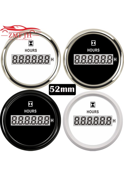 Ww 0-99999,9 Deniz Tekne Otomobil Yat Araba Dijital Saat Göstergeli LCD Ekran Saat Sayacı .9h Su Geçirmez Saat Ölçer (Yurt Dışından)