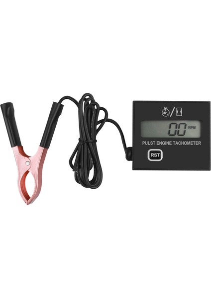 Siyah Stil Dijital Ekranlı Benzinli Motor Tach Saat Metre Gösterge Indüktif Hızölçer Araç Stok Taksimetre Motosiklet Çim Biçme Makinesi (Yurt Dışından)