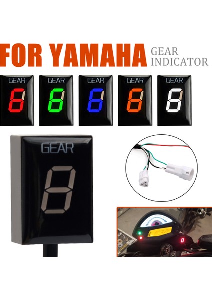 Yeşil Parantez Yamaha Fz6 FZ6R Fzs Fazer Xj6 Yzf-R6 R6S R1 Fz8 Fz1 FZ1N Tdm 900 FZ400 Mt-03 Vites Ekranı Meter (Yurt Dışından)