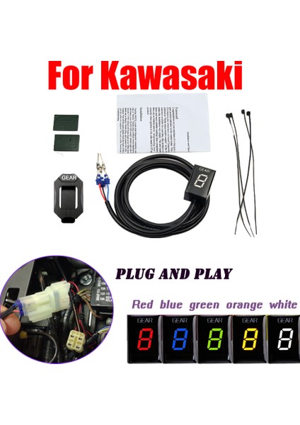 Kırmızı Ayraç Kawasaki Er-6f Versy Z400 Z650 Z1000SX Z1000 Ninja 400 Motosiklet Ecu Doğrudan Montaj Hız Gösterge (Yurt Dışından) fırsatları