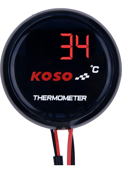 KIRMIZI-18MM Yamaha Nmax Tmax Xmax Motosiklet Su Sıcaklık 0~120 Derece Ekranlı Yuvarlak Su Sıcaklık Sensörü Adaptör Seti (Yurt Dışından)