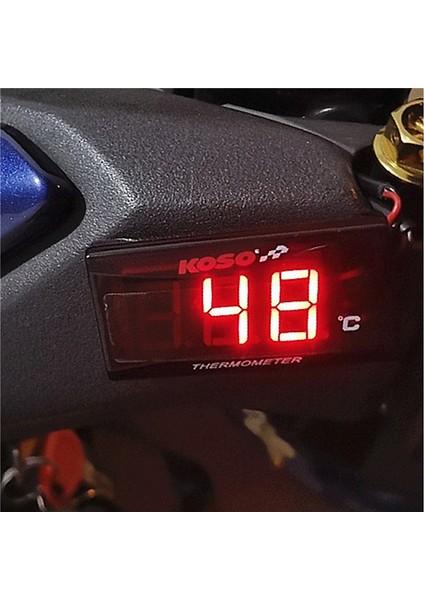 18 mm Vespa Gts Tmax Nmax Pcx Forza 350 Xmax Dijital Ekran Sensörlü Motosiklet Termometresi Sıcaklık Göstergeleri (Yurt Dışından) fırsatları