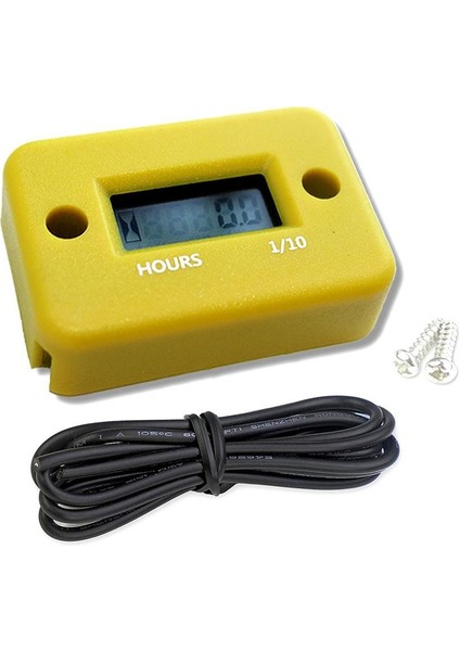 Sarı Stil Motosiklet Endüktif Dijital Saat Sayacı Su Geçirmez Motor LCD Ekran Bisiklet Motosiklet Atv Tekne Offroad (Yurt Dışından)