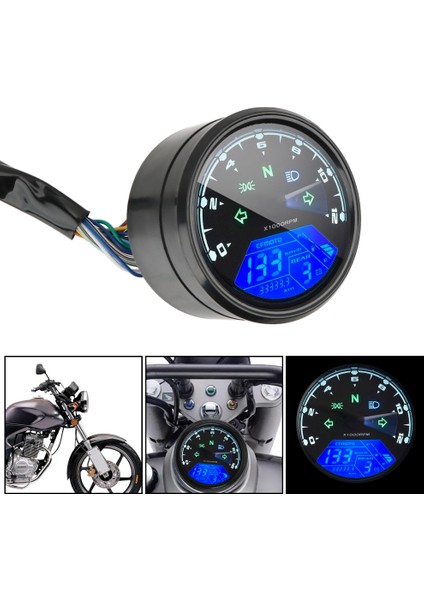 B Tako Motosiklet Paneli LED Çok Fonksiyonlu Dijital Gösterge Tekerlek Hız Yakıt Ölçer Evrensel Gece Görüşü Kadran Kilometre Sayacı (Yurt Dışından) fiyatları