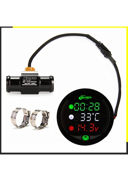 22 mm Nmax Pcx Xmax Xj6 CB650F Aerox Su Sıcaklık Saat Sayacı Motor Saat Adaptörü (Yurt Dışından)