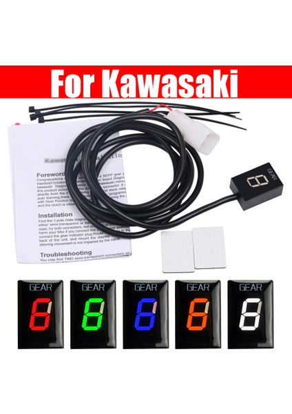 Braket-Siyah Kawasaki ZX6R Zx-6r ZX6RR Zx-6rr ZX10R ZX-10R Z750 Z1000 Z Er-6n ER6N Motosiklet Vites Meteri (Yurt Dışından)