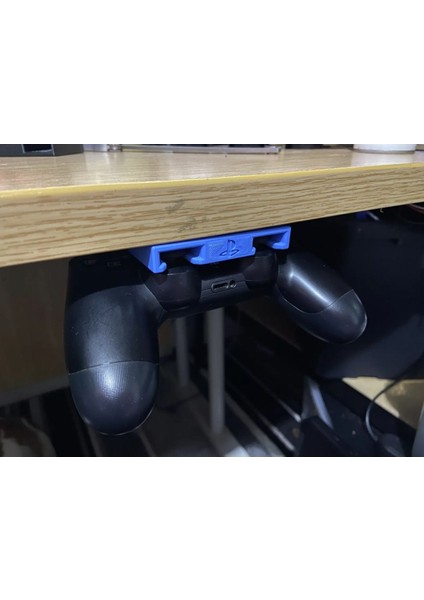 Playstation 4 Joystick Masa Altı Askı Stand Siyah Siyah / Tek Ebat