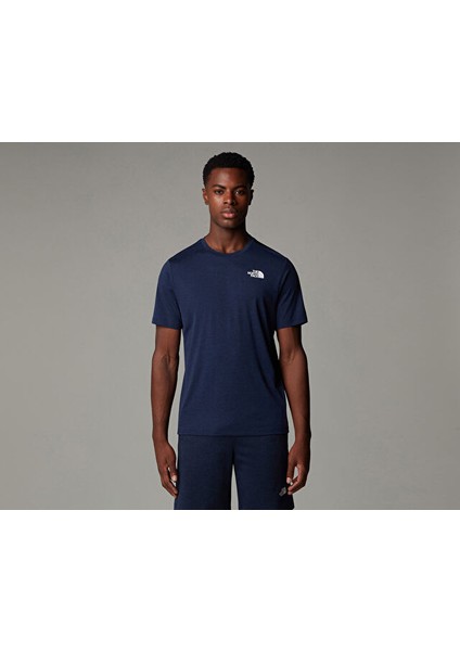 M 24/7 S/s Tee Reg Erkek Outdoor Tişörtü NF0A894B8Q01 Lacivert modelleri