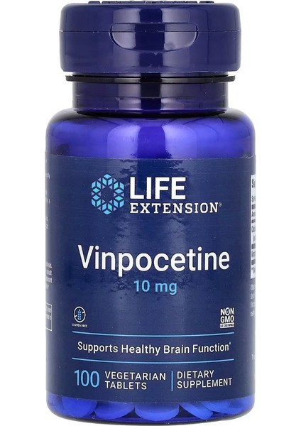 Vinpocetine 10 mg 100 Vegetarian Tablets VR77