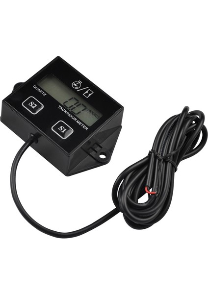 Moto Deniz Tekne Motoru 4 Zamanlı Motor Araba Su Geçirmez Dijital Motor Saat Sayacı Tachometre Gösterge Motor LCD Ekranı (Yurt Dışından)