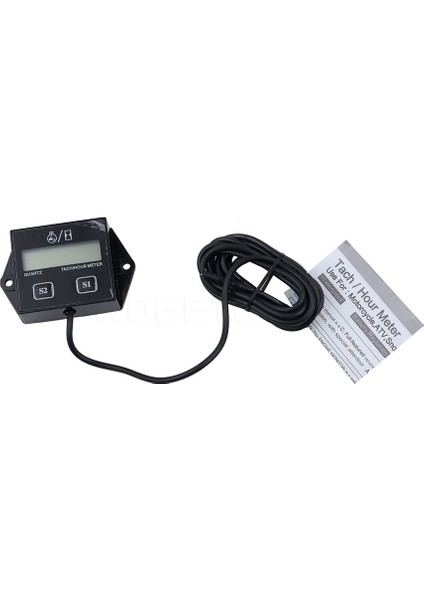 Moto Deniz Tekne Motoru 4 Zamanlı Motor Araba Su Geçirmez Dijital Motor Saat Sayacı Tachometre Gösterge Motor LCD Ekranı (Yurt Dışından)