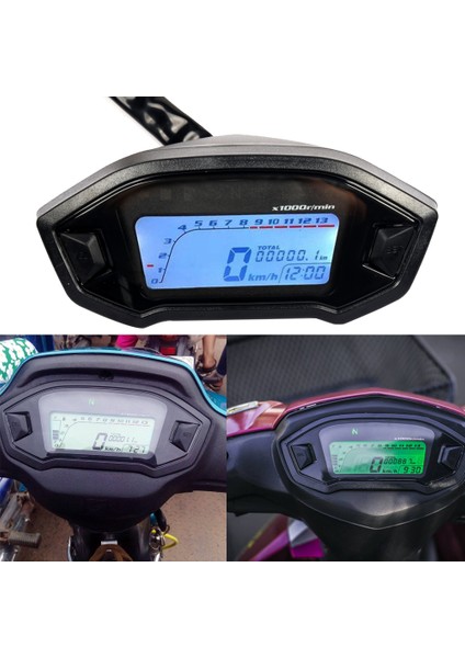 B Honda GROSX125 Su Geçirmez 12V Motosiklet LCD Dijital Gösterge Hızölçer Odometre Velocimetro Metre (Yurt Dışından) fırsatları