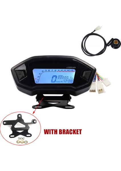 B Honda GROSX125 Su Geçirmez 12V Motosiklet LCD Dijital Gösterge Hızölçer Odometre Velocimetro Metre (Yurt Dışından) indirimleri