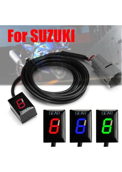 Braket-Kırmızı Suzuki RM-Z250 RM-Z450 Rz VZV1000 Vl Boulevard C50 Motosiklet Dişli Gösterge (Yurt Dışından) fırsatları