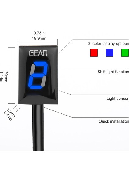 Braket-Kırmızı Suzuki RM-Z250 RM-Z450 Rz VZV1000 Vl Boulevard C50 Motosiklet Dişli Gösterge (Yurt Dışından) indirimleri