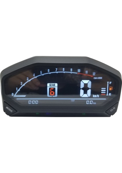 Yalnızca Parantez Yeni Stil Evrensel Motosiklet LED LCD Hız Dijital Arka Işık Su Geçirmez Kilometre Sayacı Tachometre Silindirler Yg (Yurt Dışından) fiyatları