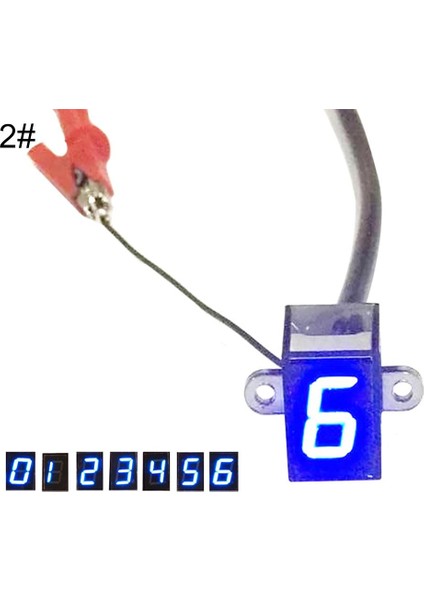 Kırmızı Stil 12V Evrensel Motosiklet Dijital LED Vites Vites Kolu Sensör Ekranı (Yurt Dışından) fiyatları