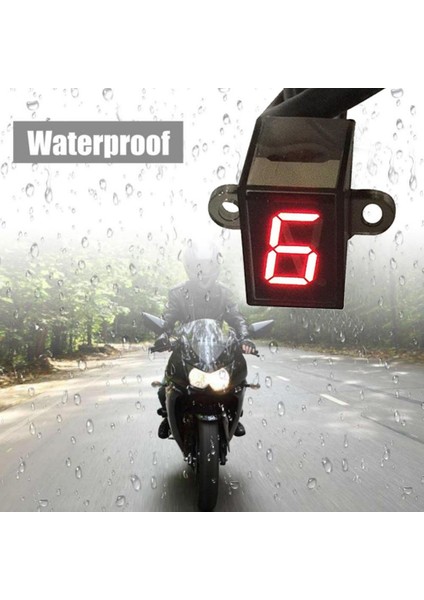 Kırmızı Stil 12V Evrensel Motosiklet Dijital LED Vites Vites Kolu Sensör Ekranı (Yurt Dışından) fırsatları