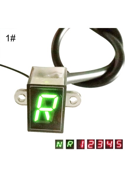 Kırmızı Stil 12V Evrensel Motosiklet Dijital LED Vites Vites Kolu Sensör Ekranı (Yurt Dışından) indirimleri