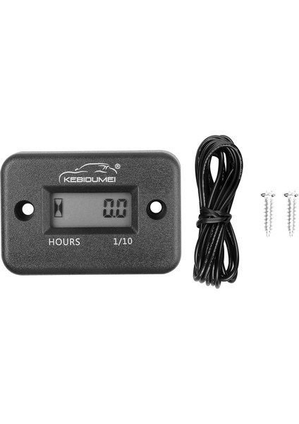 Siyah Stil Su Geçirmez Dijital Saat Sayacı LCD Ekran Taşınabilir Motor Saat Sayacı Motosiklettekne Motorları Karşı Sayacı Saat Sayacı (Yurt Dışından)