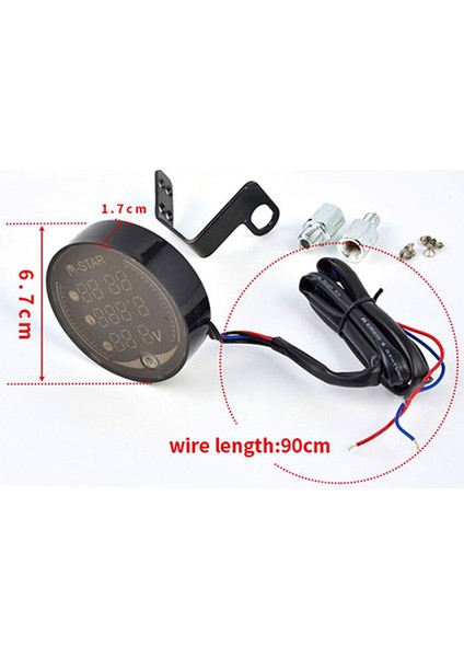 18 mm Nmax Pcx Xmax Xj6 CB650F Aerox Su Sıcaklık Saat Sayacı Motor Saatleri - Motosiklet Elektroniği (Yurt Dışından)