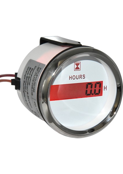 Ws 0-99999.9 Deniz Tekne Otomobil Yat Araba Dijital Saat Göstergeli LCD Ekran Saat Sayacı .9h Su Geçirmez Saat Ölçer (Yurt Dışından)