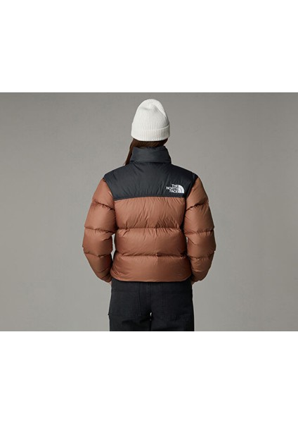 W 1996 Retro Nuptse Jacket Kadın Outdoor Montu (700 Dolgu Kaz Tüyü) NF0A3XEO58W1 Kahverengi indirimleri