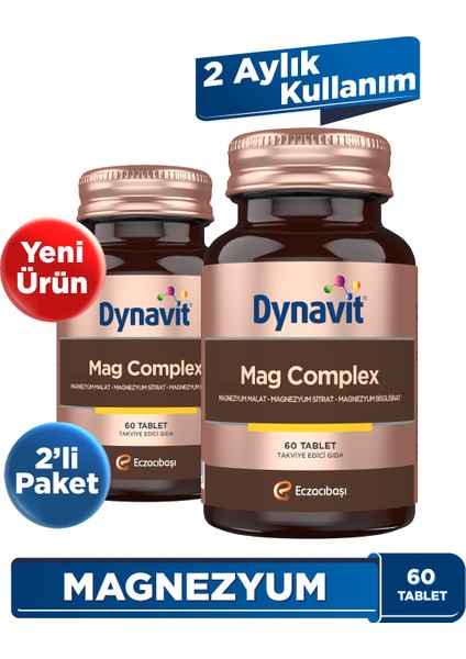 Mag Complex 60 Tablet 2'li Avantaj Paket