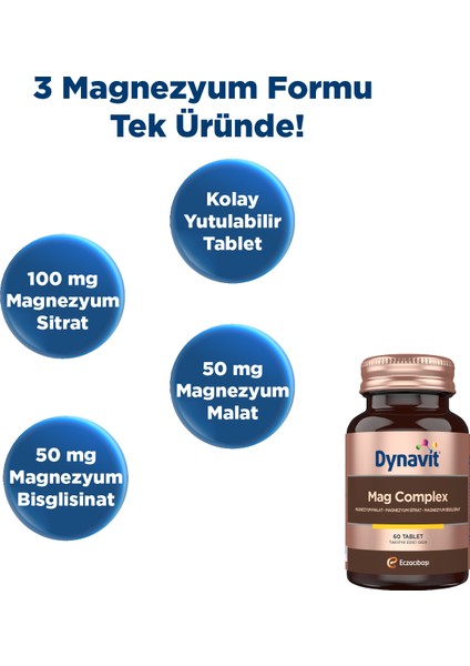 Mag Complex 60 Tablet 2'li Avantaj Paket