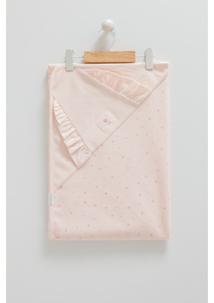 Kız Bebek Yaprak Desenli Battaniye 80*90