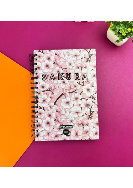 Pembe Sakura Tasarımlı Konuşan Ajanda