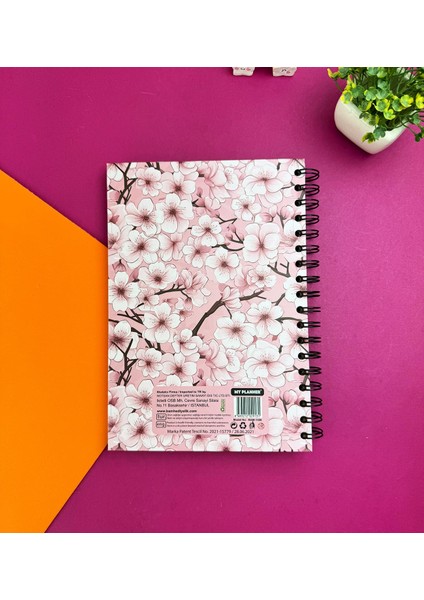 Pembe Sakura Tasarımlı Konuşan Ajanda