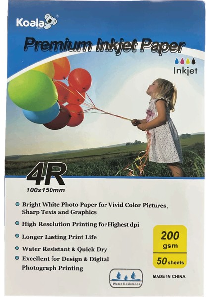 Epson 103 L5590 Evertday Premium Parlak 10X15CM Fotoğraf Kağıdı 200 Gr. 50 Adet