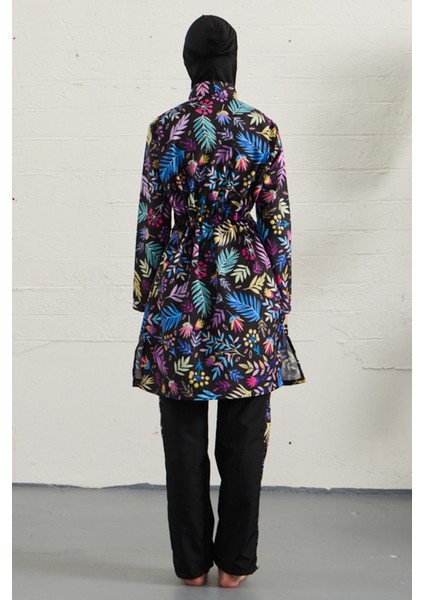 Paraşüt Tam Kapalı Tesettür Mayo 1326-137 SIYAH01 modelleri