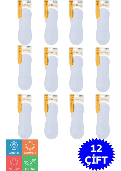 Erkek Sneaker Çorap Pamuklu 4 Mevsim 12'li