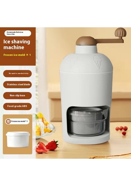 Yeni Buz Tıraş Makinesi Manuel Ev Küçük Buz Tıraş Makinesi El Krank Kırık Buz Smoothie Kırıcı Buz Makinesi (Yurt Dışından)