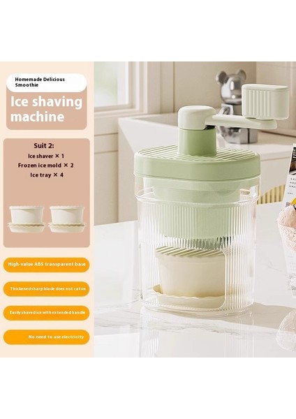 Smoothie El Krank Buz Kırıcı Smoothie Makinesi Ev Küçük Manuel Buz Kırıcı (Yurt Dışından)